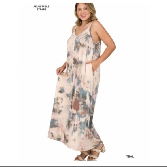 CAMI MAXI DRESS-PLUS SIZE-NEW. - Picture 2 of 5